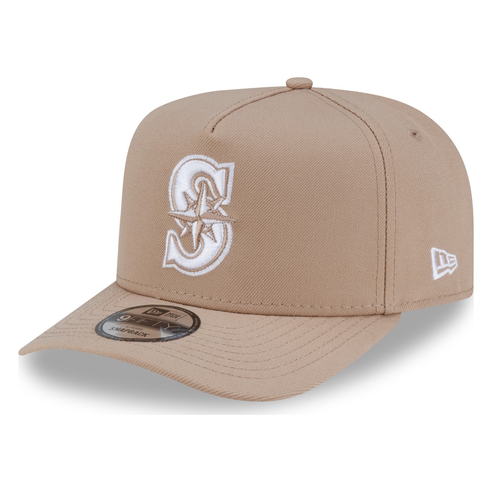Seattle Mariners Camel New Era 9FIFTY A-Frame Snapback Hat