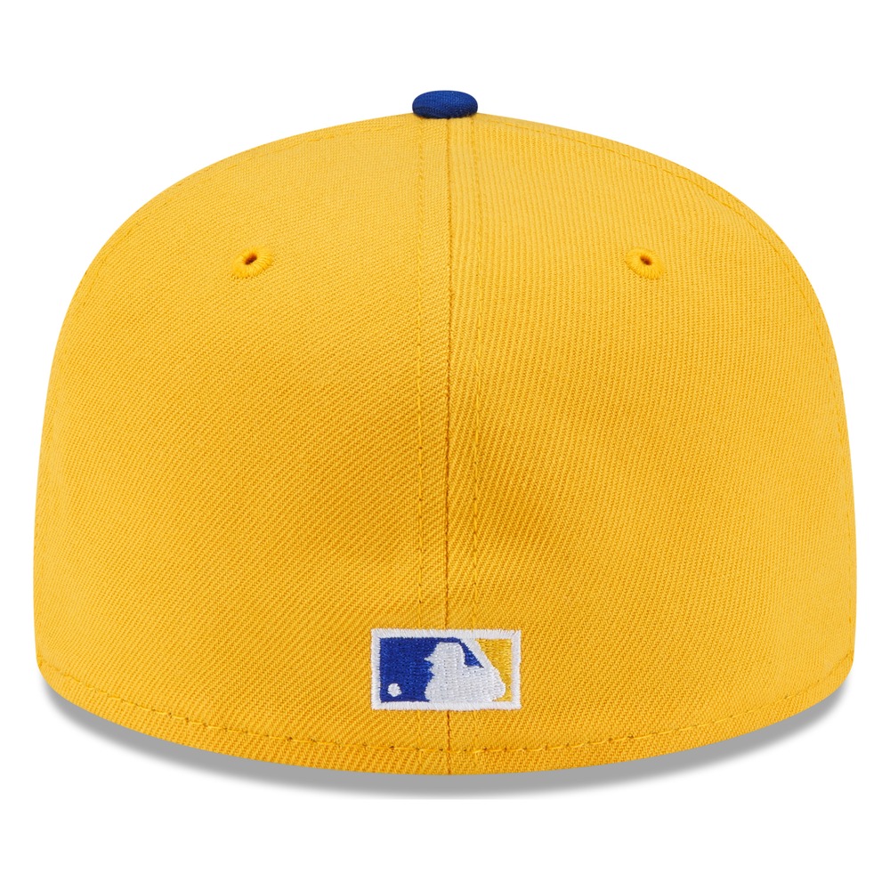 Seattle Mariners Yellow and Royal Trident Logo New Era 59FIFTY Fitted Hat