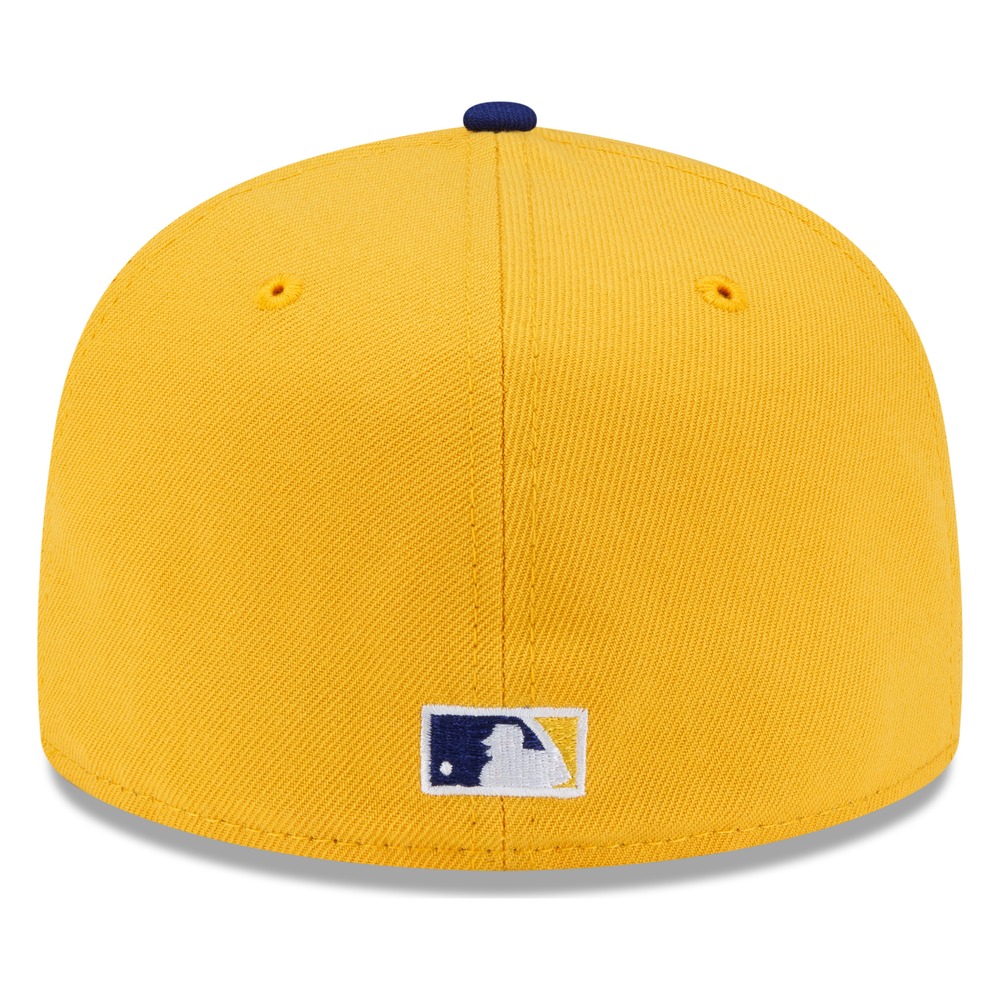 Seattle Mariners Yellow and Royal M's Logo New Era 59FIFTY Fitted Hat