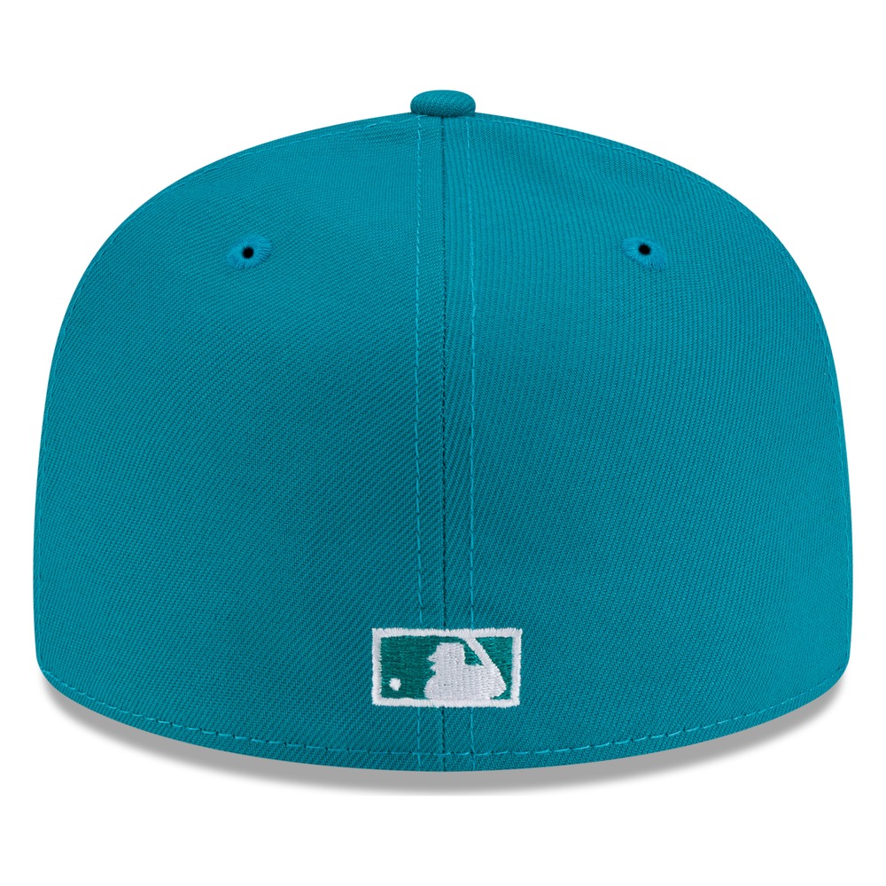 Seattle Mariners Teal Tonal M's Logo New Era 59FIFTY Fitted Hat