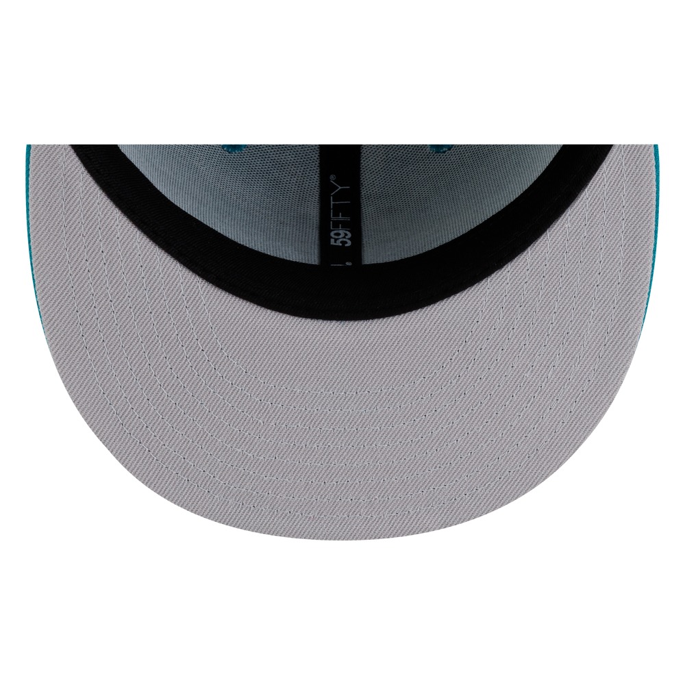 Seattle Mariners Teal Tonal Compass Logo New Era 59FIFTY Fitted Hat