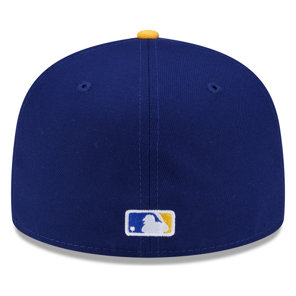 Seattle Mariners Blue and Gold Compass Logo New Era 59FIFTY Fitted Hat