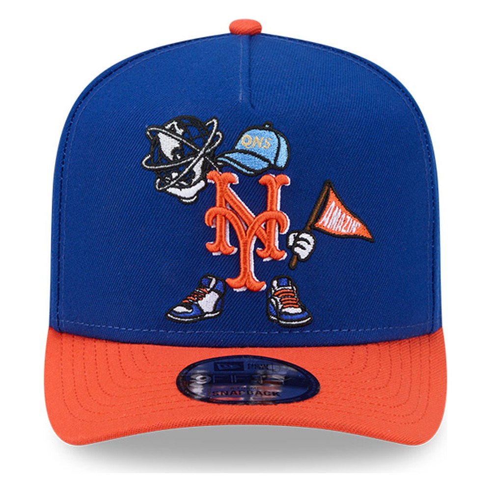 New York Mets Two Tone Cartoon New Era 9FIFTY A-Frame Snapback Hat