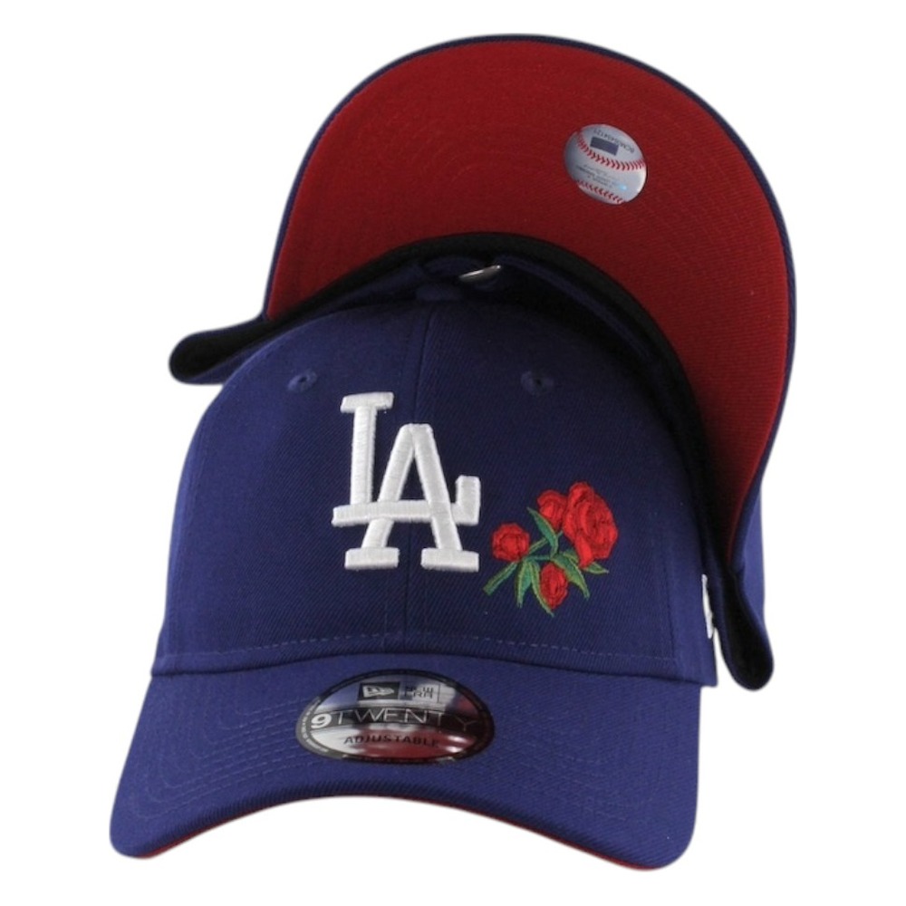 Los Angeles Dodgers Royal Blue with Rose UV New Era 9TWENTY Adjustable Hat