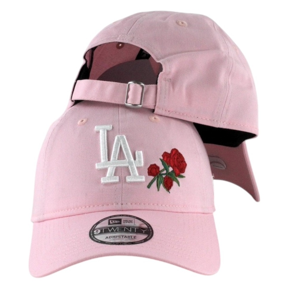 Los Angeles Dodgers Pink with Rose New Era 9TWENTY Adjustable Hat