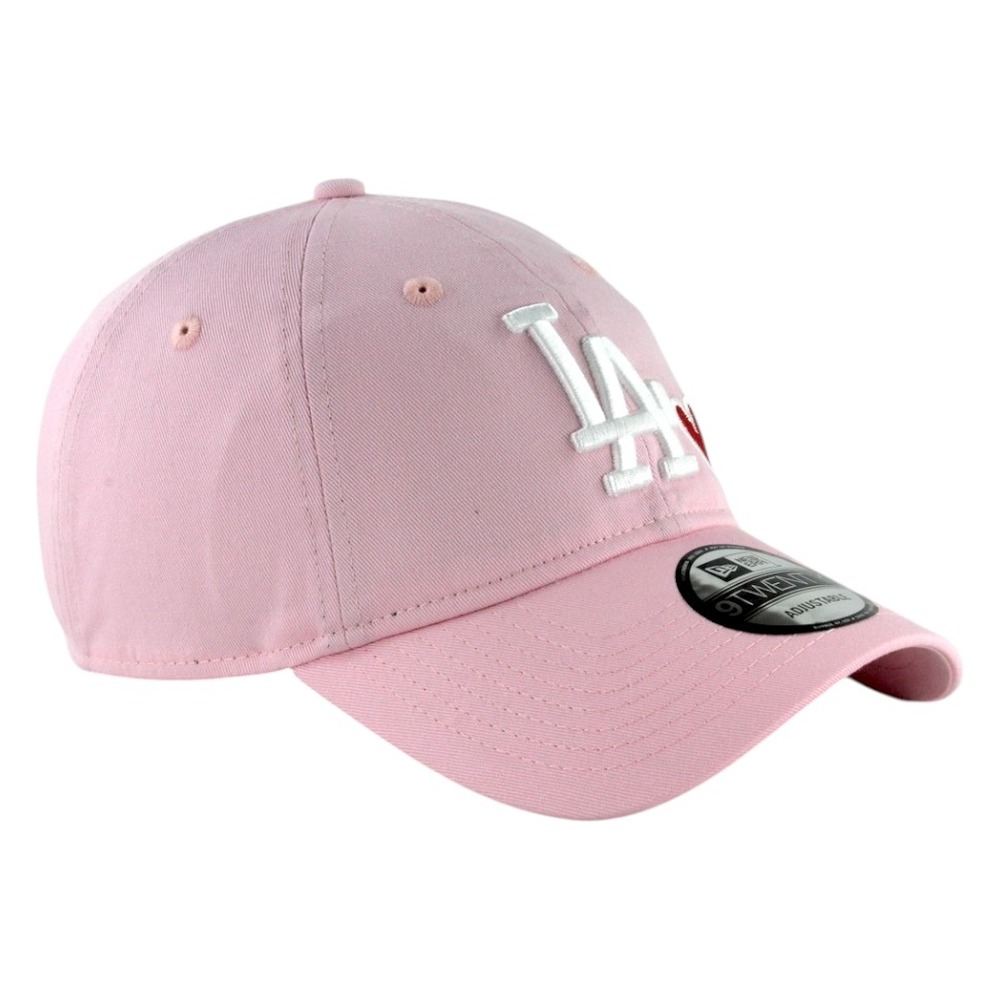 Los Angeles Dodgers Pink with Heart New Era 9TWENTY Adjustable Hat