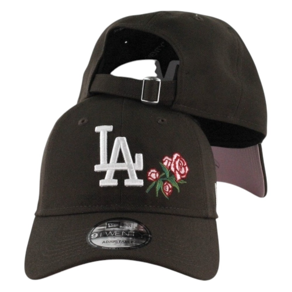 Los Angeles Dodgers with Rose New Era 9TWENTY Adjustable Hat