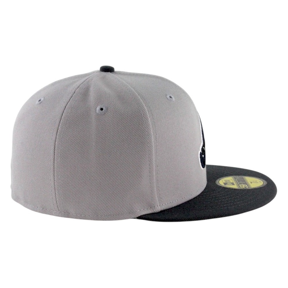 Atlanta Braves Gray and Black Two Tone Grey UV New Era 59FIFTY Fitted Hat