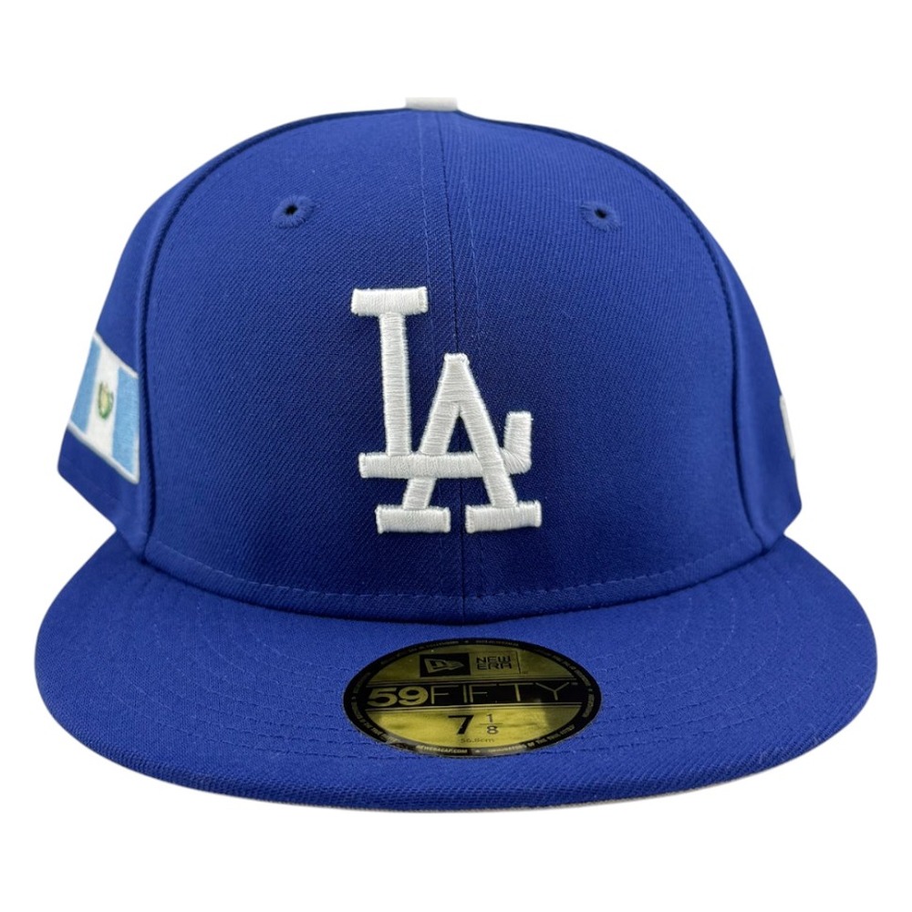 Los Angeles Dodgers Royal with Guatemala Flag Patch New Era 59FIFTY Fitted Hat