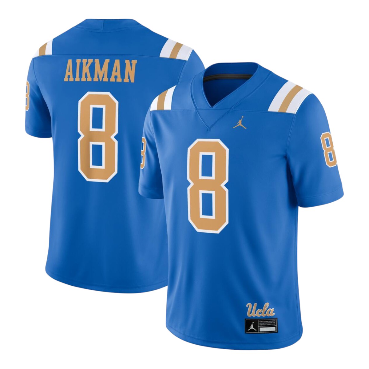 UCLA Bruins Troy Aikman Blue Jordan Brand NCAA Player Game Jersey