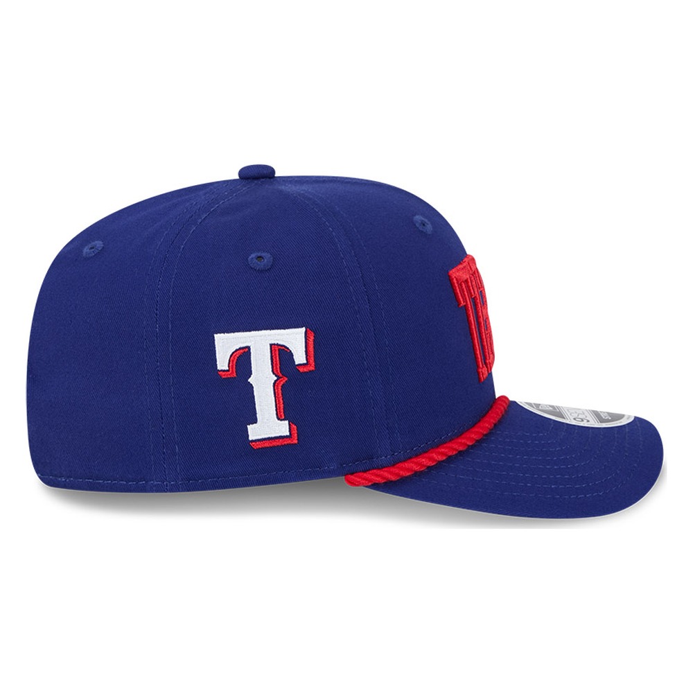 Texas Rangers Royal Wordmark Rope New Era 9SEVENTY Snapback Hat