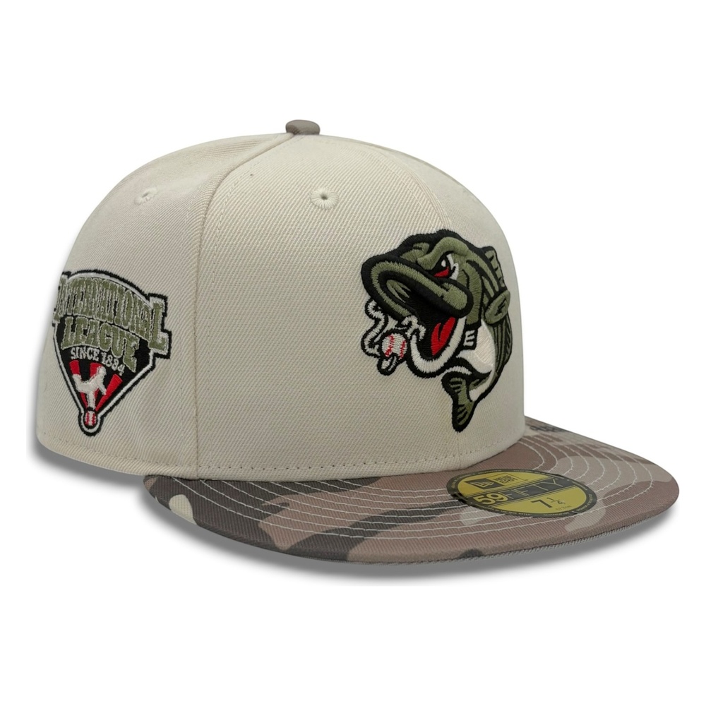 Gwinnett Stripers Chrome and Camo International League Patch New Era 59FIFTY Fitted Hat