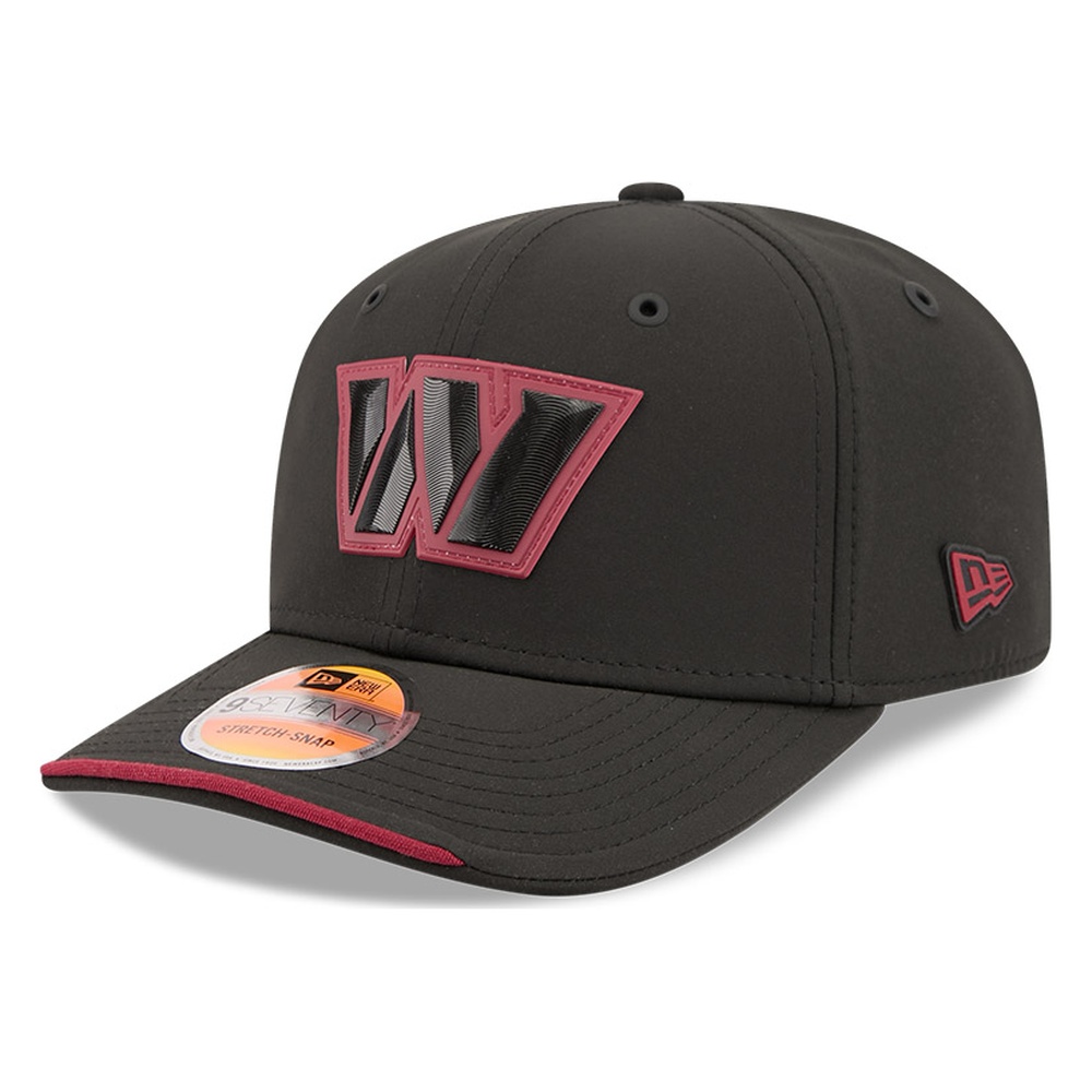 Washington Commanders Black 2026 NFL Sideline New Era 9SEVENTY Adjustable Snapback Hat
