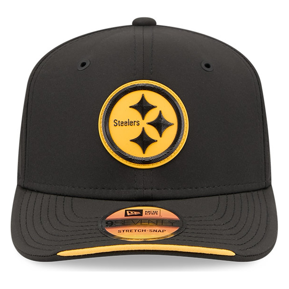 Pittsburgh Steelers Black 2026 NFL Sideline New Era 9SEVENTY Adjustable Snapback Hat