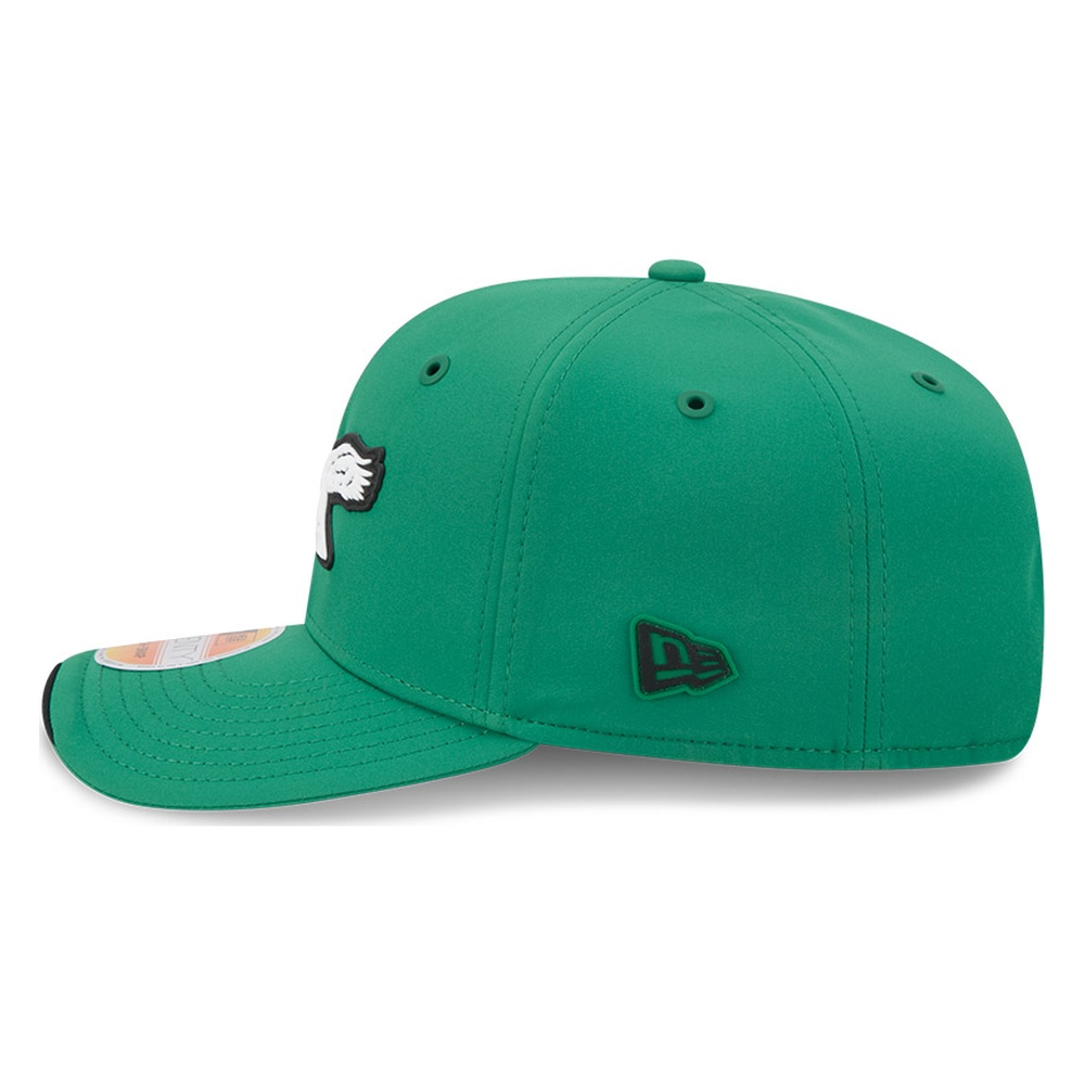 Philadelphia Eagles Green Historic Throwback 2026 NFL Sideline New Era 9SEVENTY Adjustable Snapback Hat