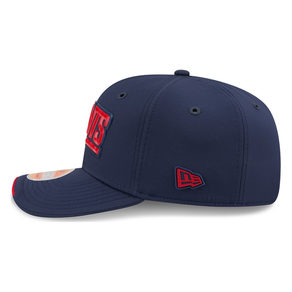 New York Giants Navy Historic Throwback 2026 NFL Sideline New Era 9SEVENTY Adjustable Snapback Hat