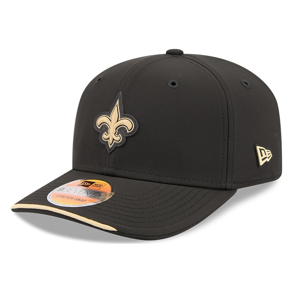 New Orleans Saints Black 2026 NFL Sideline New Era 9SEVENTY Adjustable Snapback Hat