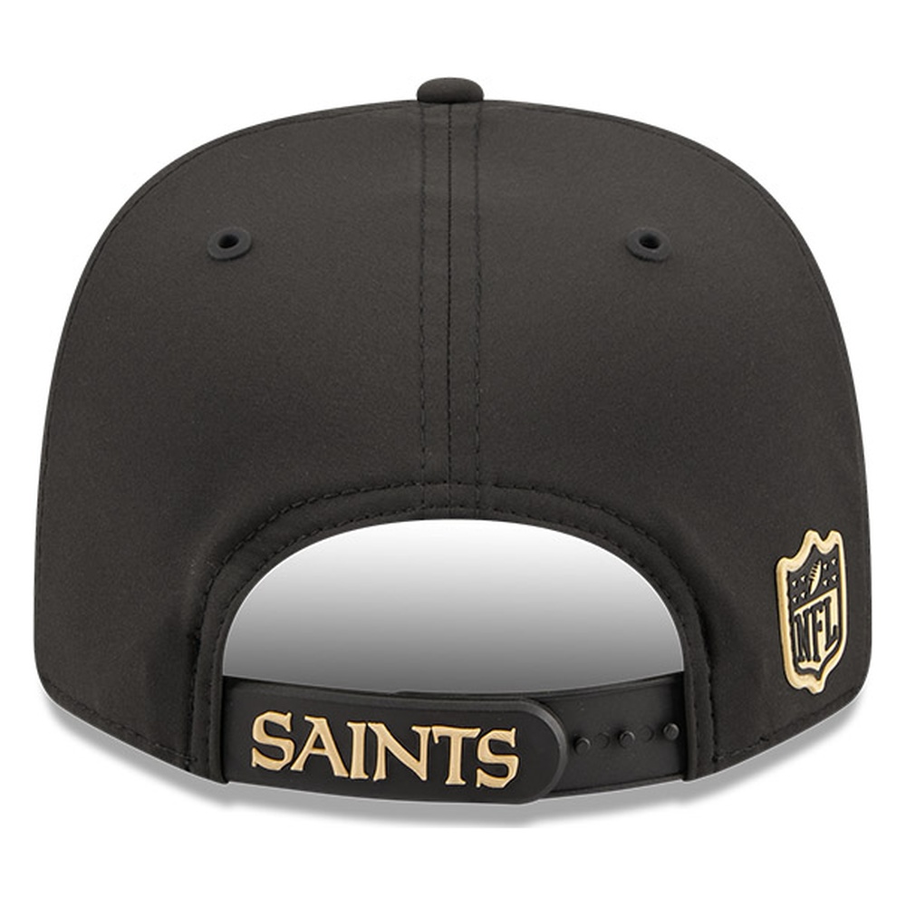 New Orleans Saints Black 2026 NFL Sideline New Era 9SEVENTY Adjustable Snapback Hat