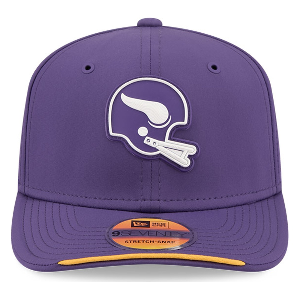 Minnesota Vikings Purple Historic Throwback 2026 NFL Sideline New Era 9SEVENTY Adjustable Snapback Hat
