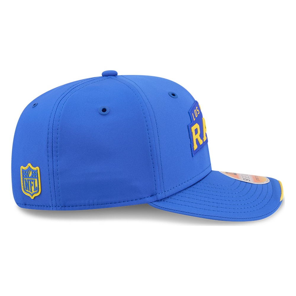 Los Angeles Rams Royal Blue Historic Throwback 2026 NFL Sideline New Era 9SEVENTY Adjustable Snapback Hat