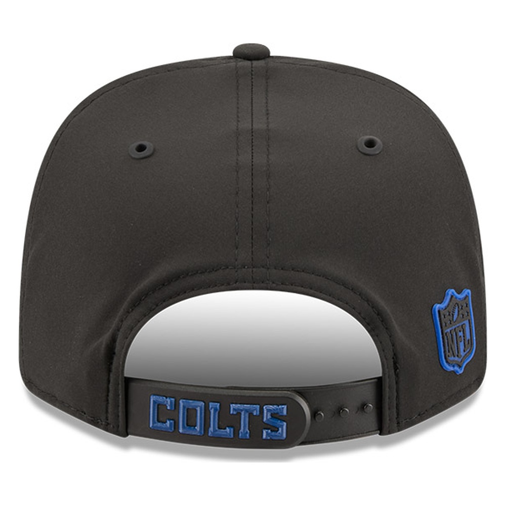 Indianapolis Colts Black 2026 NFL Sideline New Era 9SEVENTY Adjustable Snapback Hat