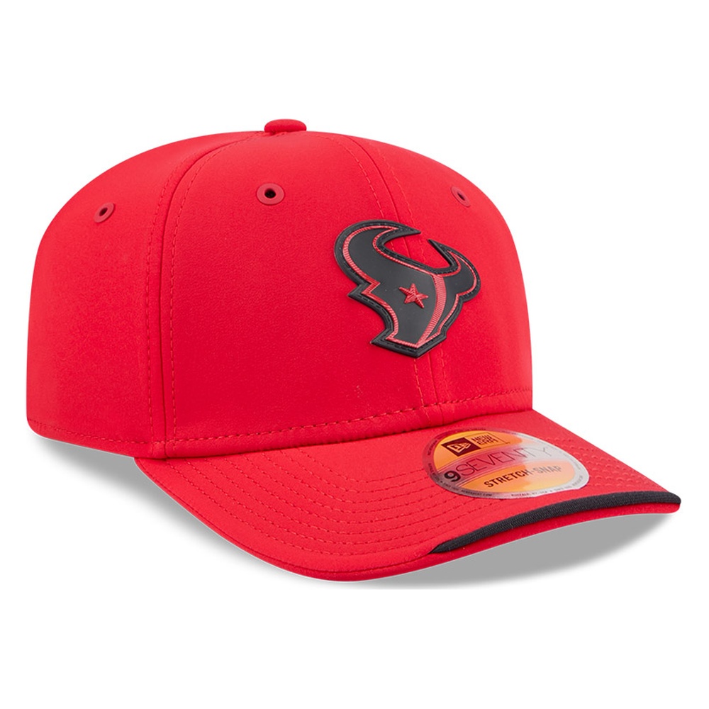Houston Texans Red 2026 NFL Sideline New Era 9SEVENTY Adjustable Snapback Hat