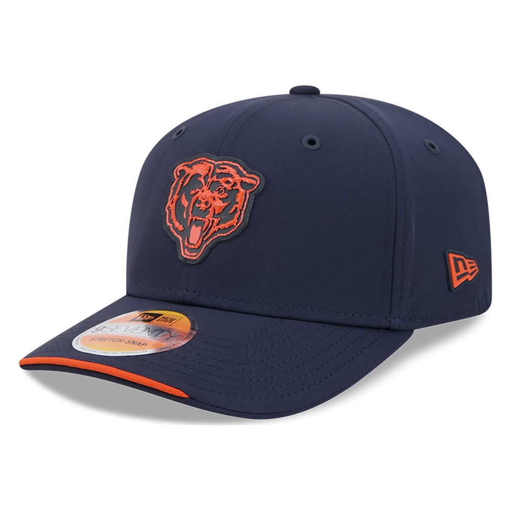 Chicago Bears Navy Historic Throwback 2026 NFL Sideline New Era 9SEVENTY Adjustable Snapback Hat