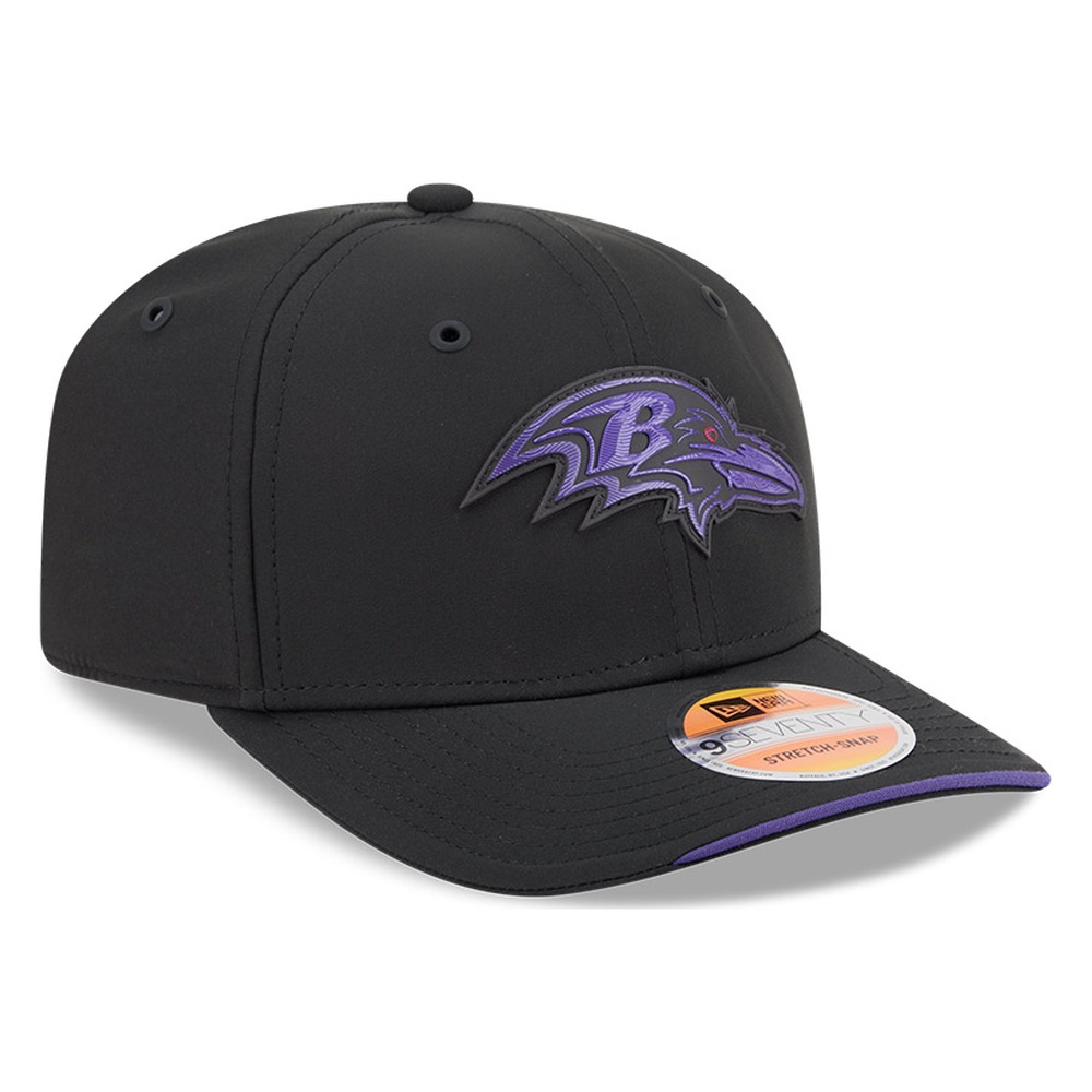Baltimore Ravens Black 2026 NFL Sideline New Era 9SEVENTY Adjustable Snapback Hat