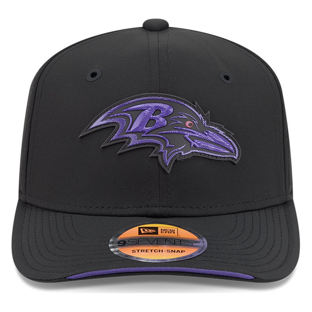 Baltimore Ravens Black 2026 NFL Sideline New Era 9SEVENTY Adjustable Snapback Hat