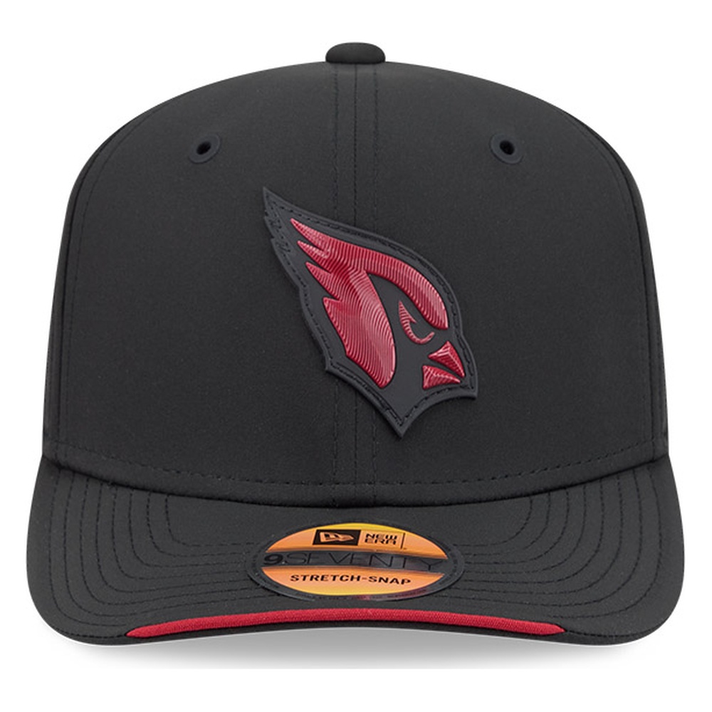 Arizona Cardinals Black 2026 NFL Sideline New Era 9SEVENTY Adjustable Snapback Hat