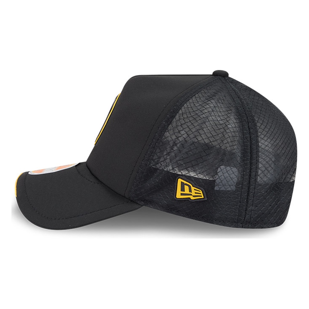 Pittsburgh Steelers Black 2026 NFL Sideline New Era 9FORTY Apex Adjustable Trucker Hat