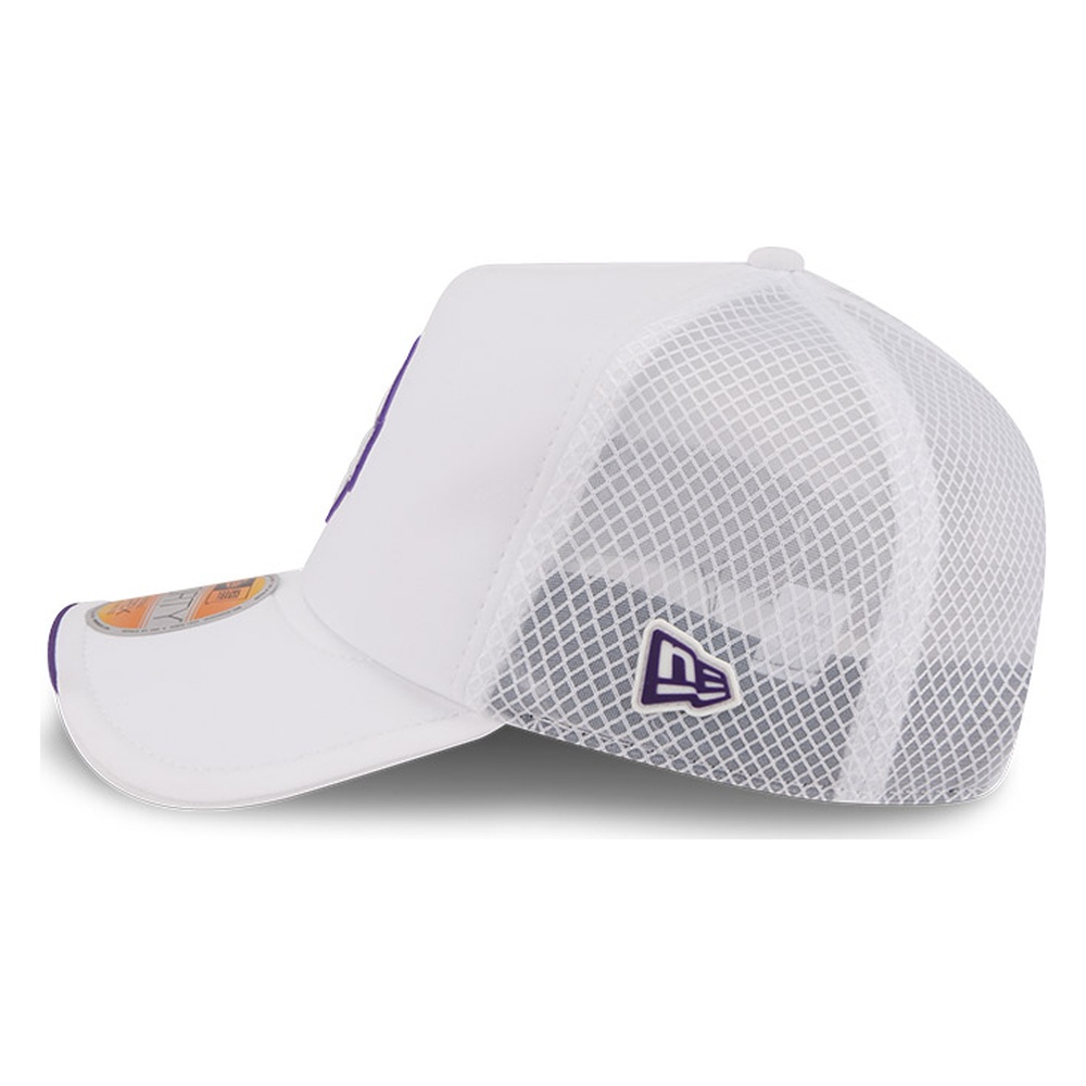 Minnesota Vikings White 2026 NFL Sideline New Era 9FORTY Apex Adjustable Trucker Hat