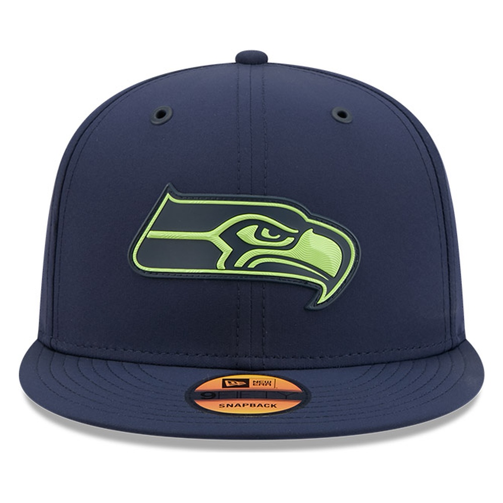 Seattle Seahawks Navy 2026 NFL Sideline New Era 9FIFTY Adjustable Snapback Hat