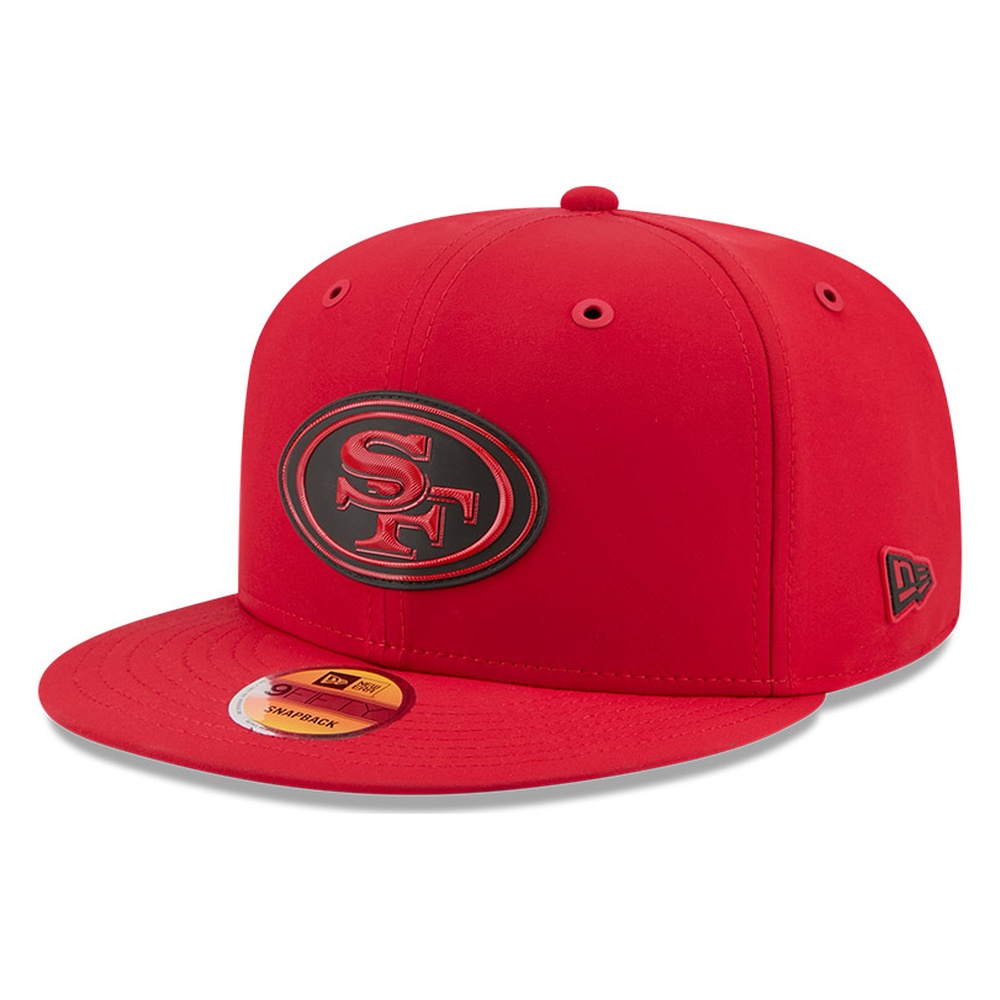 San Francisco 49ers Red 2026 NFL Sideline New Era 9FIFTY Adjustable Snapback Hat