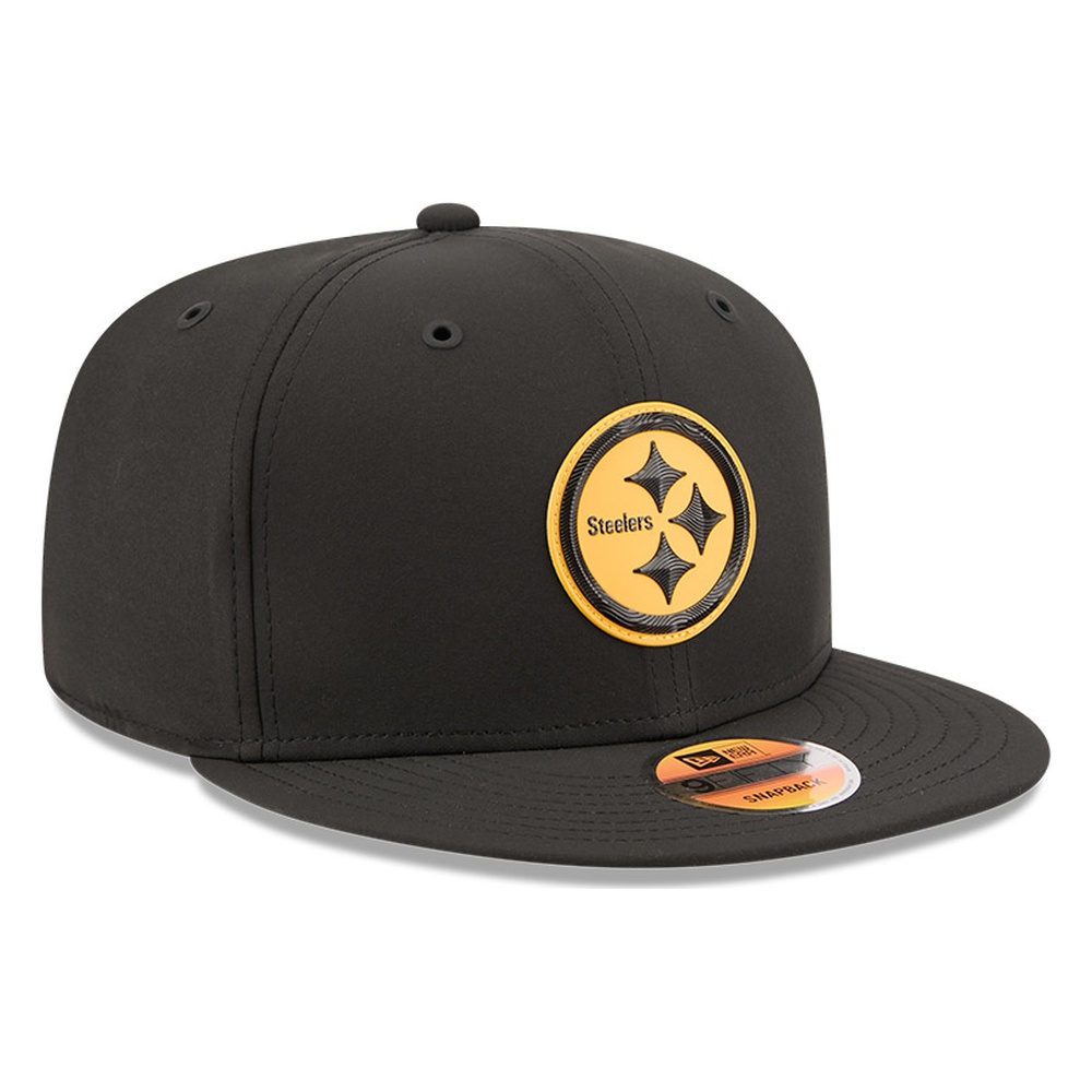 Pittsburgh Steelers Black 2026 NFL Sideline New Era 9FIFTY Adjustable Snapback Hat