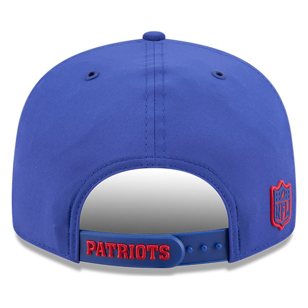 New England Patriots Royal Blue Historic Throwback 2026 NFL Sideline New Era 9FIFTY Adjustable Snapback Hat