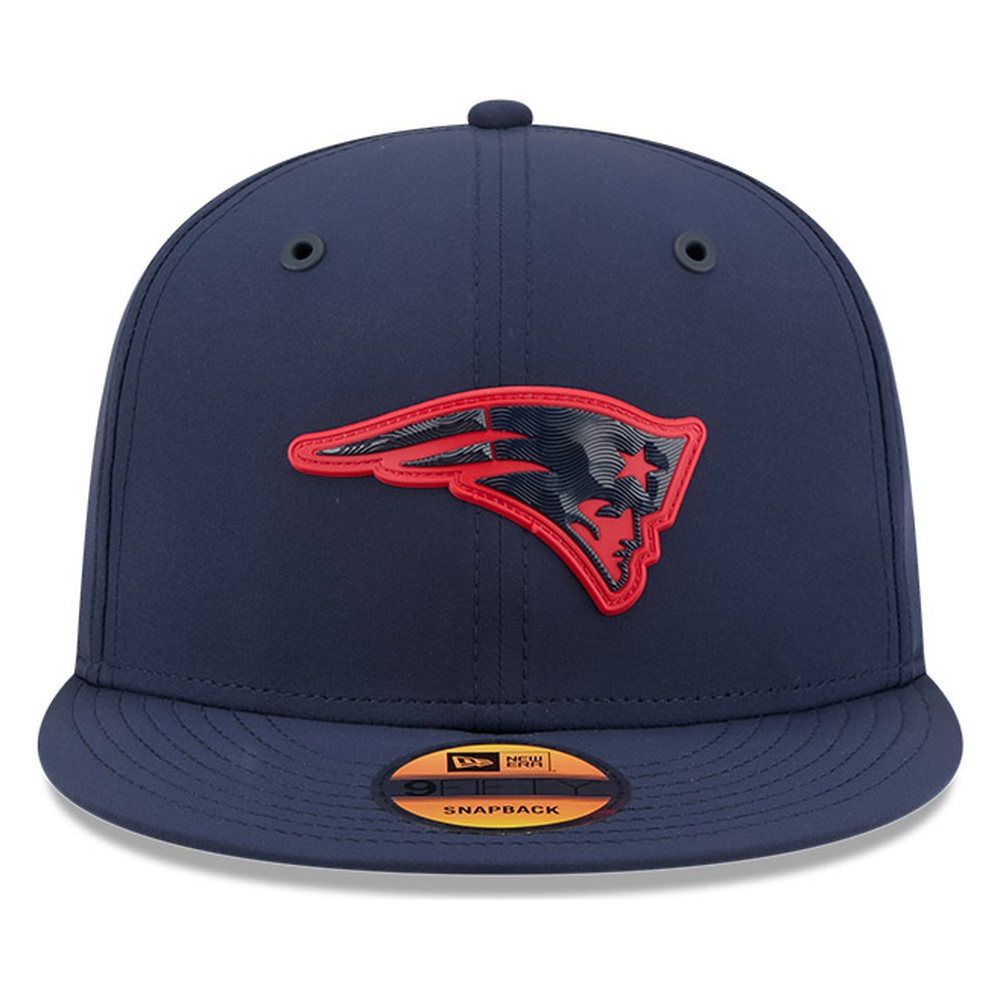 New England Patriots Navy 2026 NFL Sideline New Era 9FIFTY Adjustable Snapback Hat