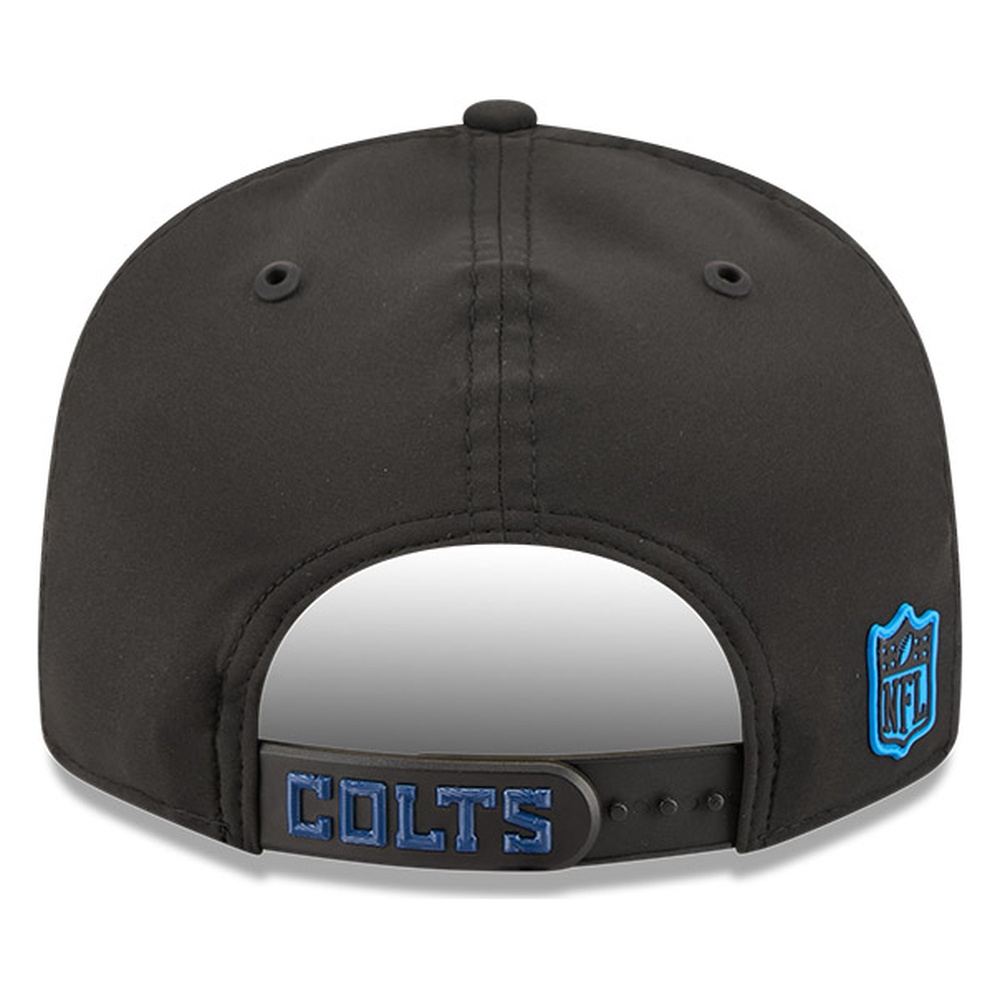 Indianapolis Colts Black 2026 NFL Sideline New Era 9FIFTY Adjustable Snapback Hat