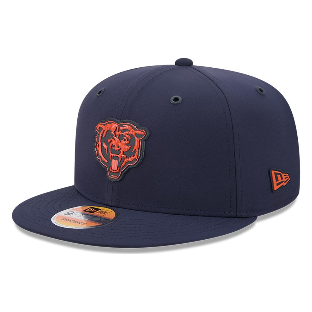 Chicago Bears Navy Bear Logo 2026 NFL Sideline New Era 9FIFTY Adjustable Snapback Hat