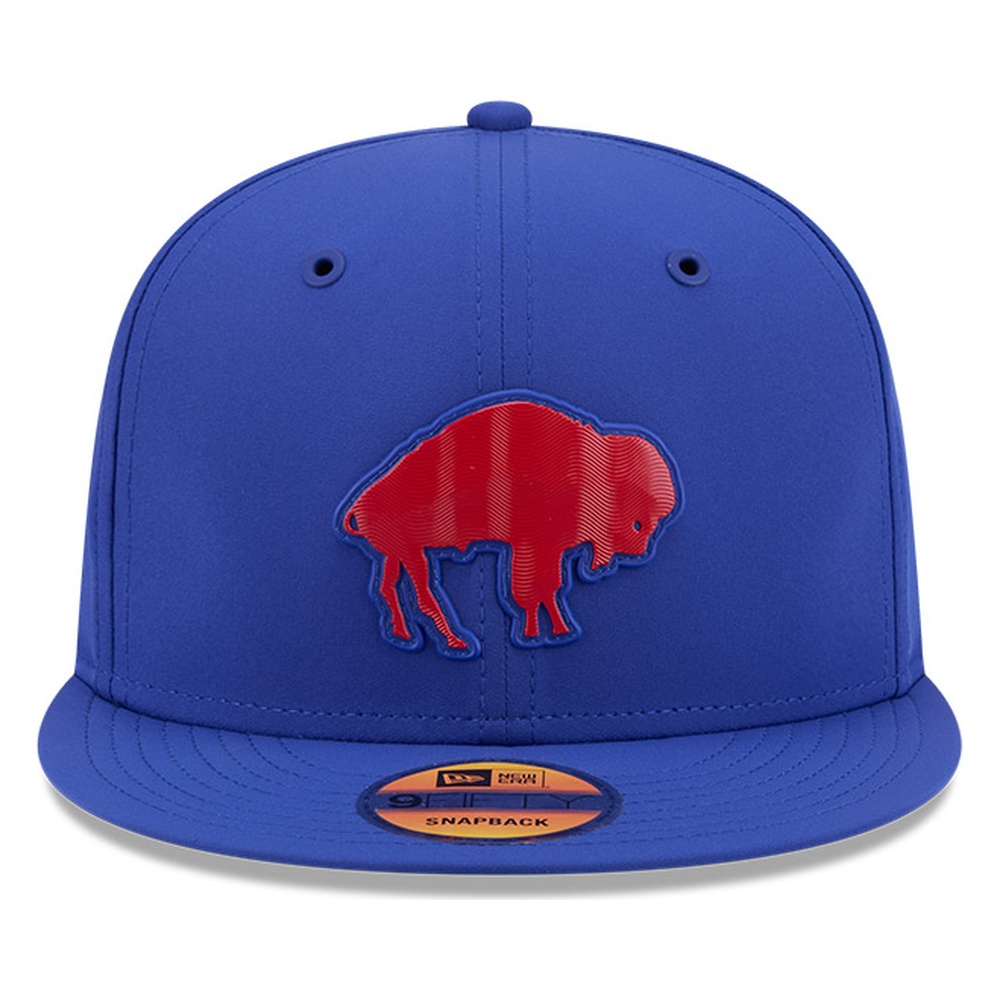 Buffalo Bills Royal Blue Historic Throwback 2026 NFL Sideline New Era 9FIFTY Adjustable Snapback Hat