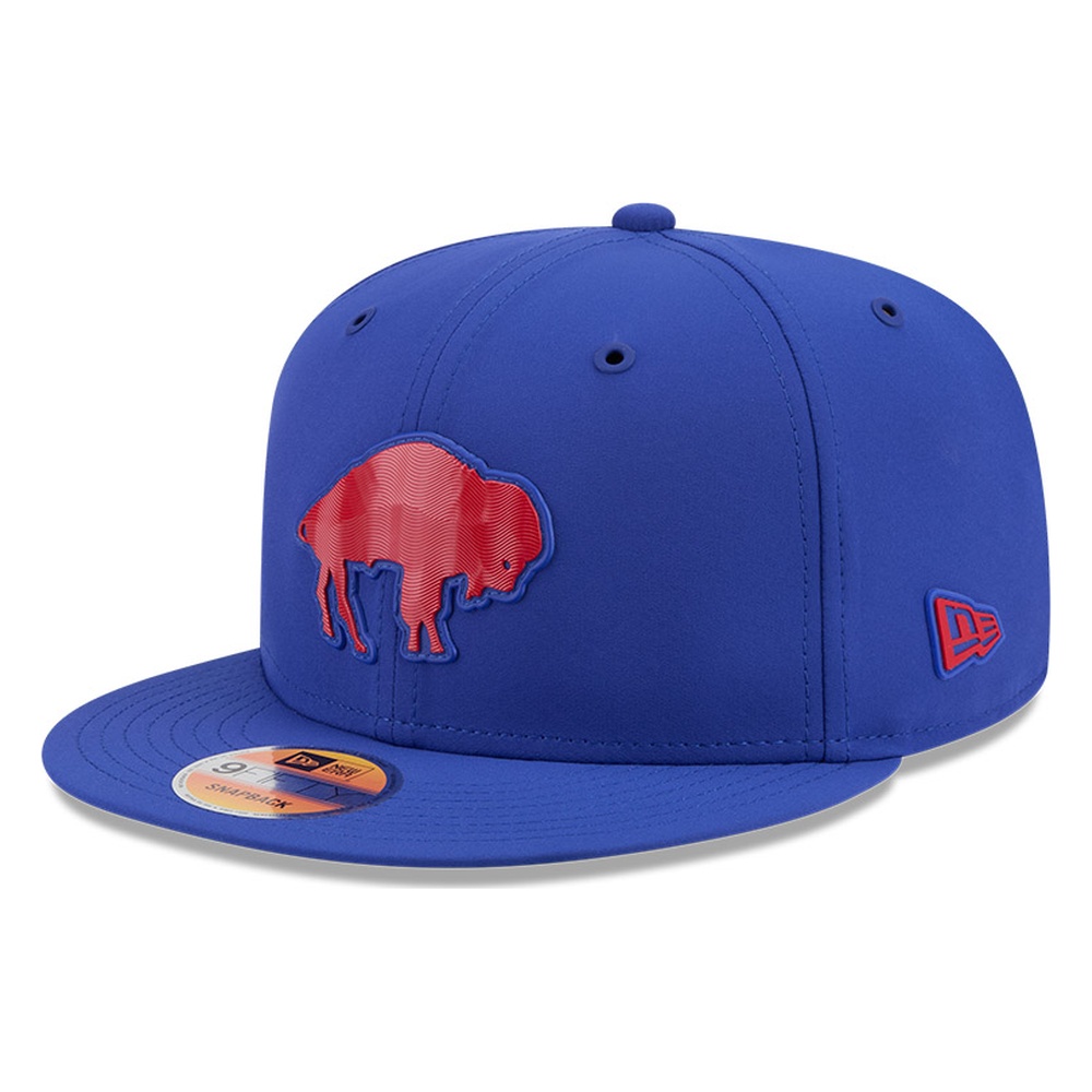 Buffalo Bills Royal Blue Historic Throwback 2026 NFL Sideline New Era 9FIFTY Adjustable Snapback Hat