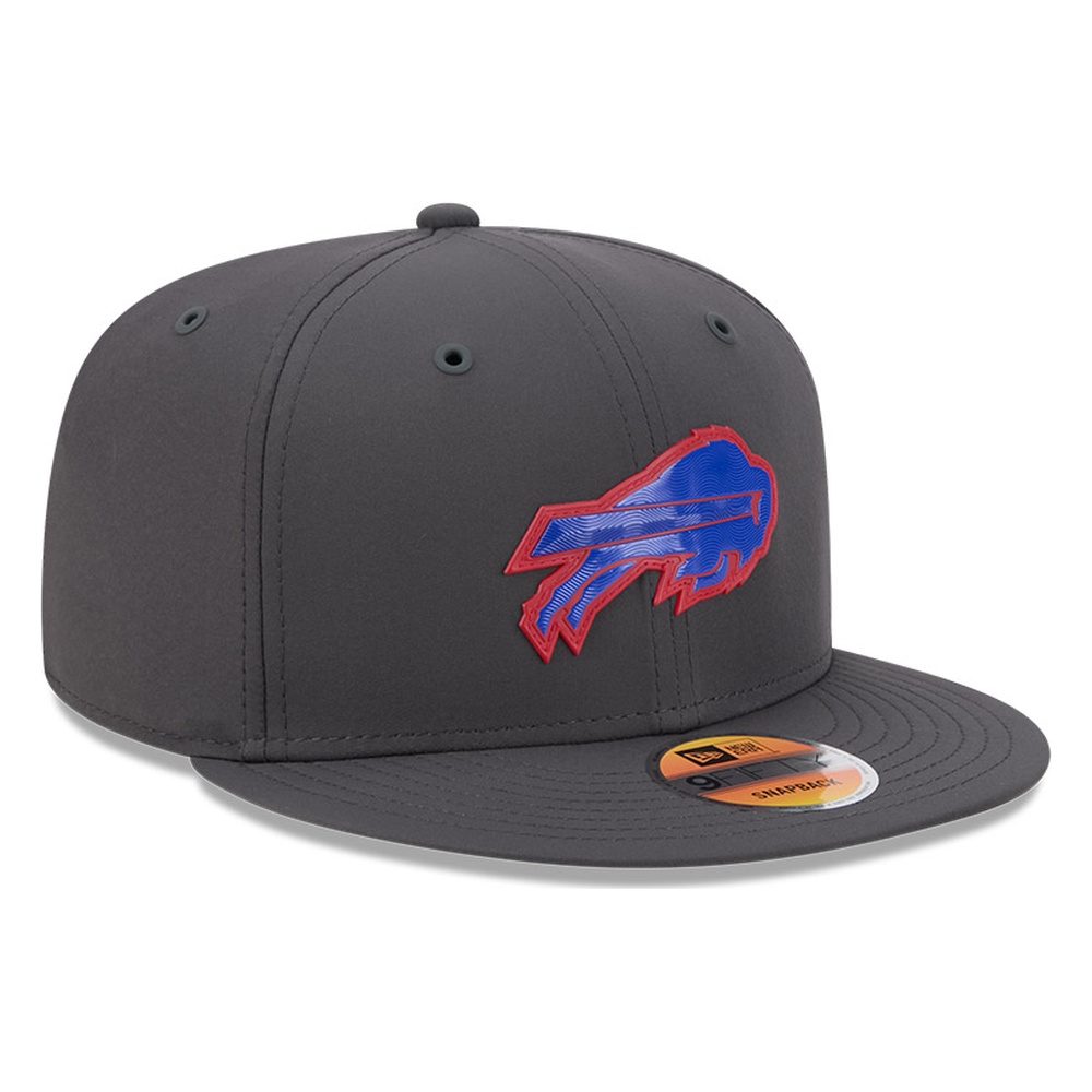 Buffalo Bills Charcoal 2026 NFL Sideline New Era 9FIFTY Adjustable Snapback Hat