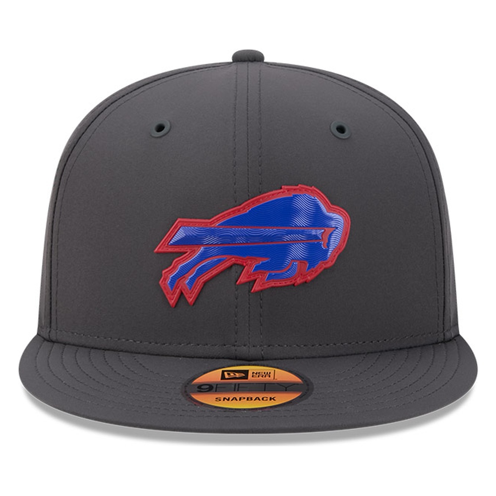 Buffalo Bills Charcoal 2026 NFL Sideline New Era 9FIFTY Adjustable Snapback Hat