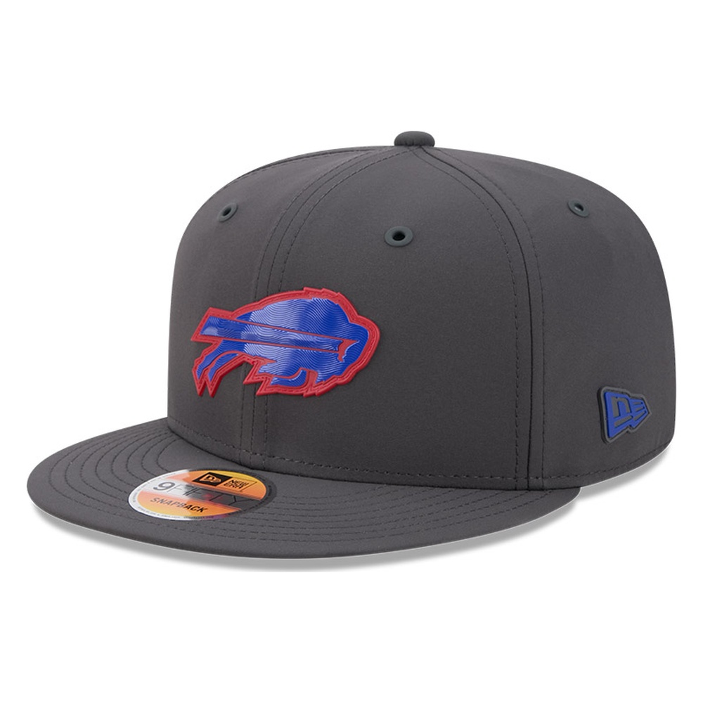 Buffalo Bills Charcoal 2026 NFL Sideline New Era 9FIFTY Adjustable Snapback Hat