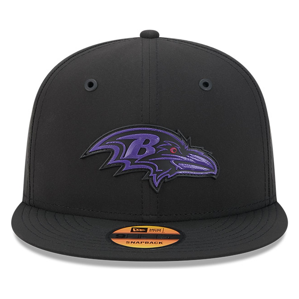 Baltimore Ravens Black 2026 NFL Sideline New Era 9FIFTY Adjustable Snapback Hat