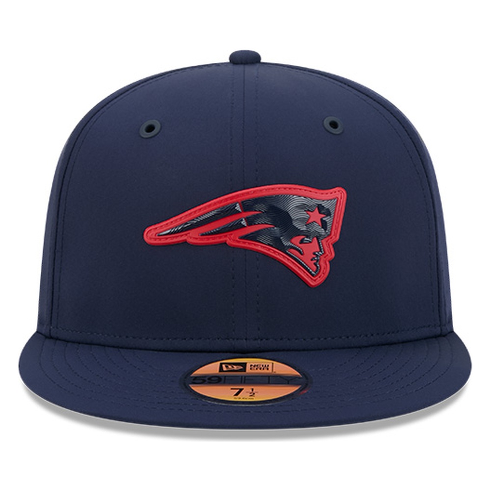 New England Patriots Navy 2026 NFL Sideline Era 59FIFTY Fitted Hat