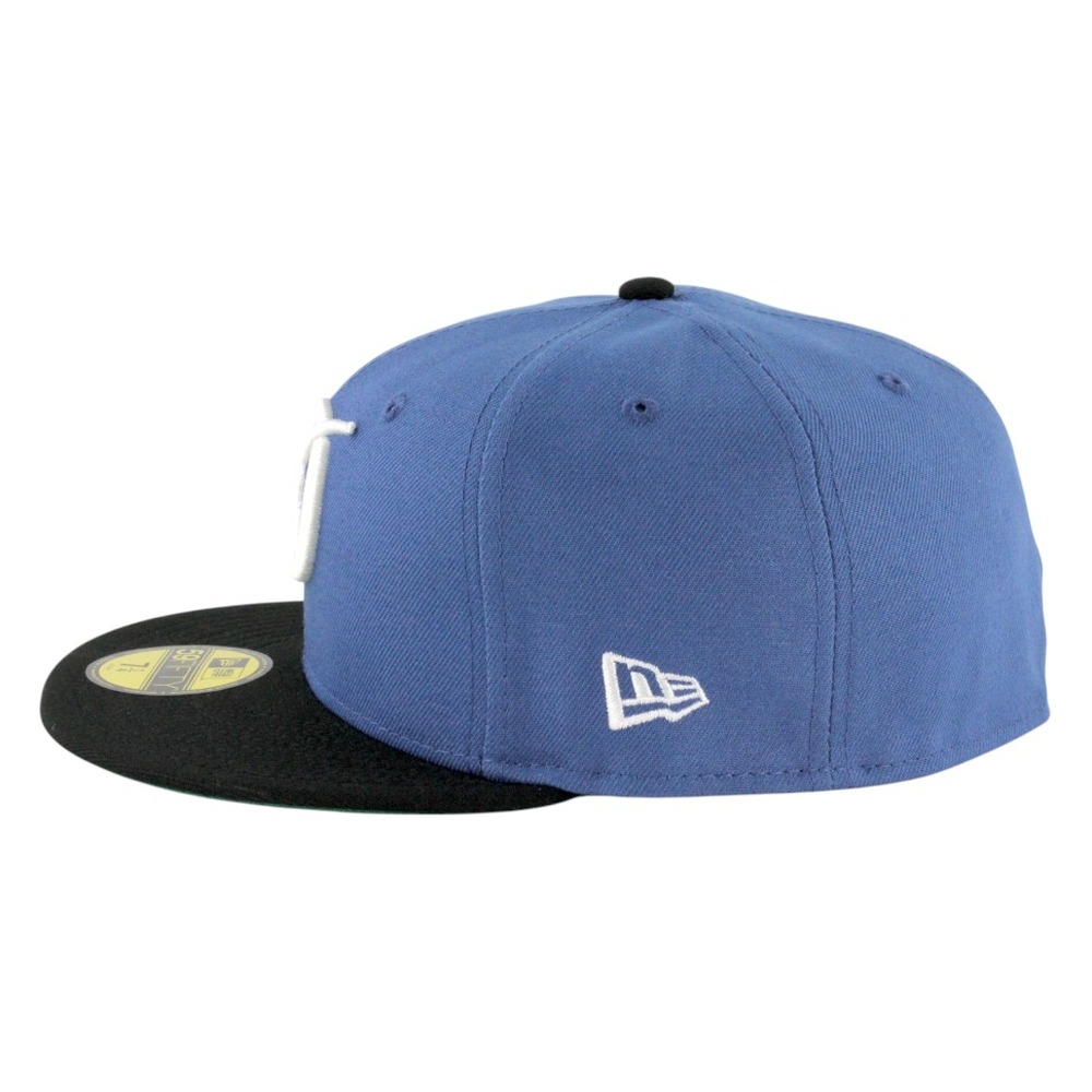Los Angeles Dodgers Blue and Black 2Tone City Connect 60th Patch Green UV New Era 59FIFTY Fitted Hat