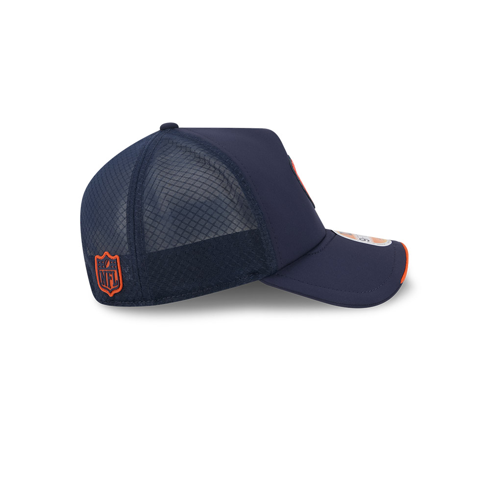 Chicago Bears Navy 2026 NFL Sideline New Era 9FORTY Apex Adjustable Trucker Hat