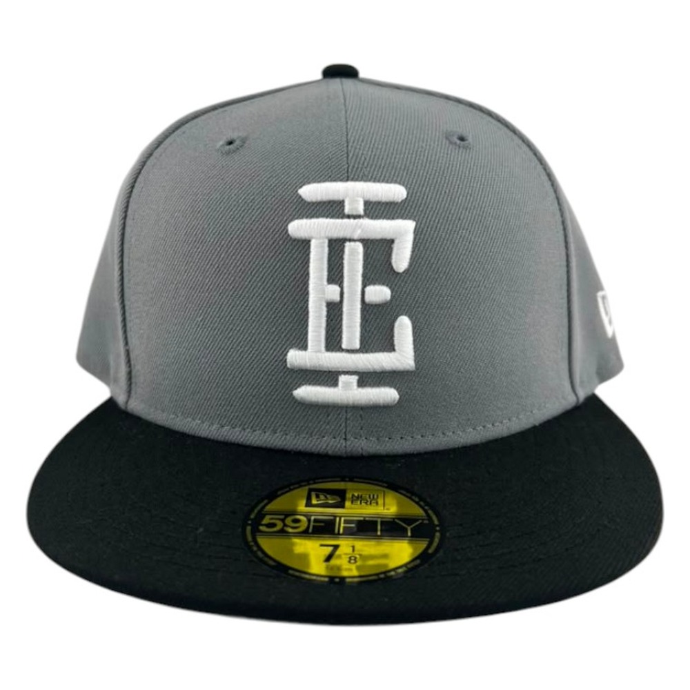 Inland Empire 66ers Storm Gray and Black MiLB New Era 59FIFTY Fitted Hat
