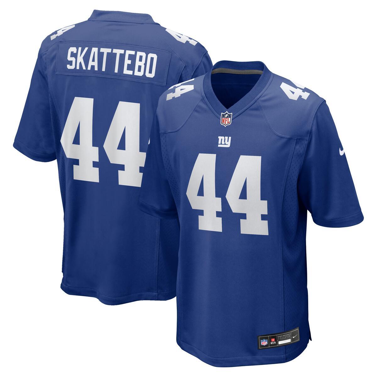 New York Giants Cam Skattebo Royal Blue Nike Game Jersey
